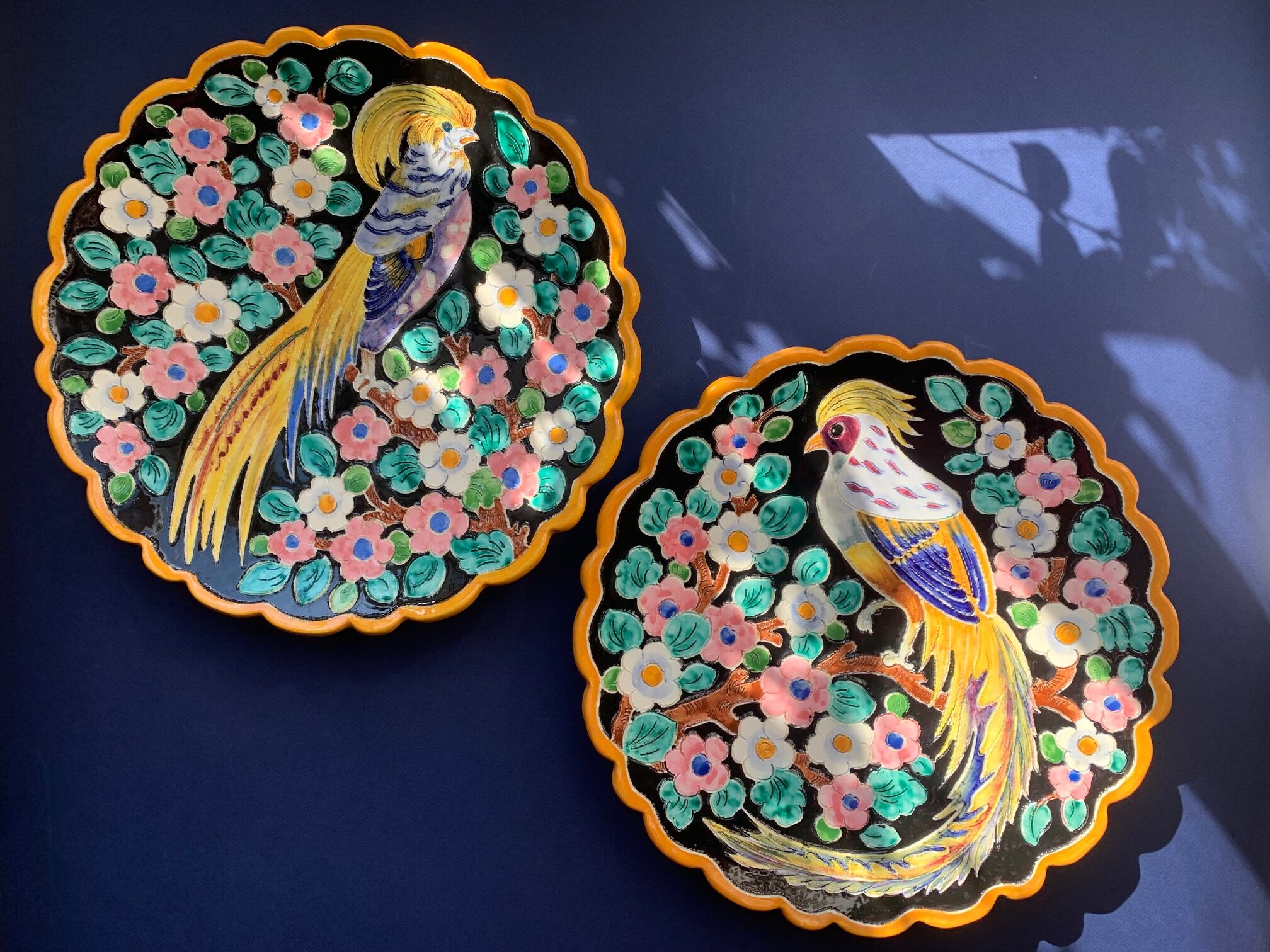 Enamelled ceramic dishes Cerdazur Monaco 1950