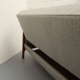 1960s sofa/daybed convertible in cherrywood