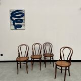 4 bentwood bistro chairs, circa 1910