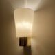 Set of 3 Vintage Limburg Wall Lights Gilded with fine gold, Glass