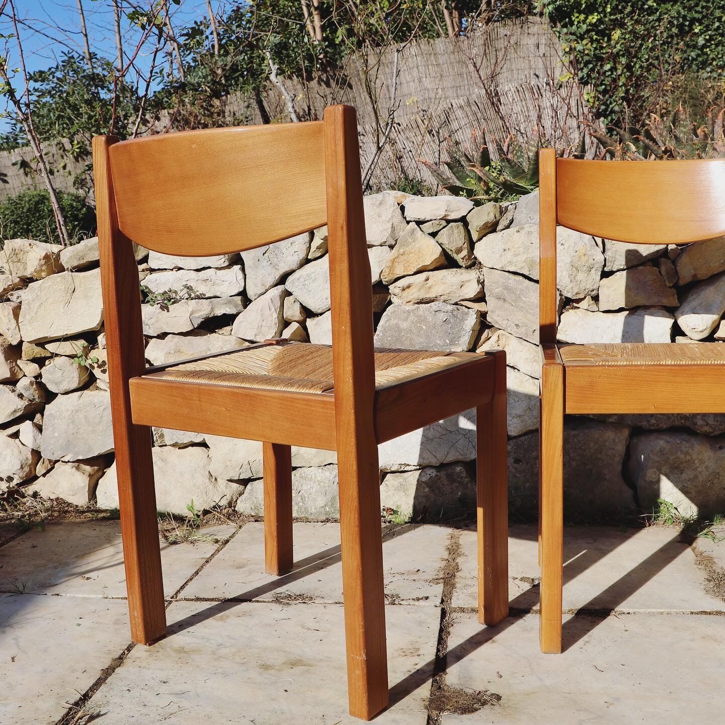 Paire de chaises maison Regain en orme
