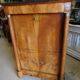 Secretaire empire a colonnes detachees plateau marbre noir du xix ème siecle