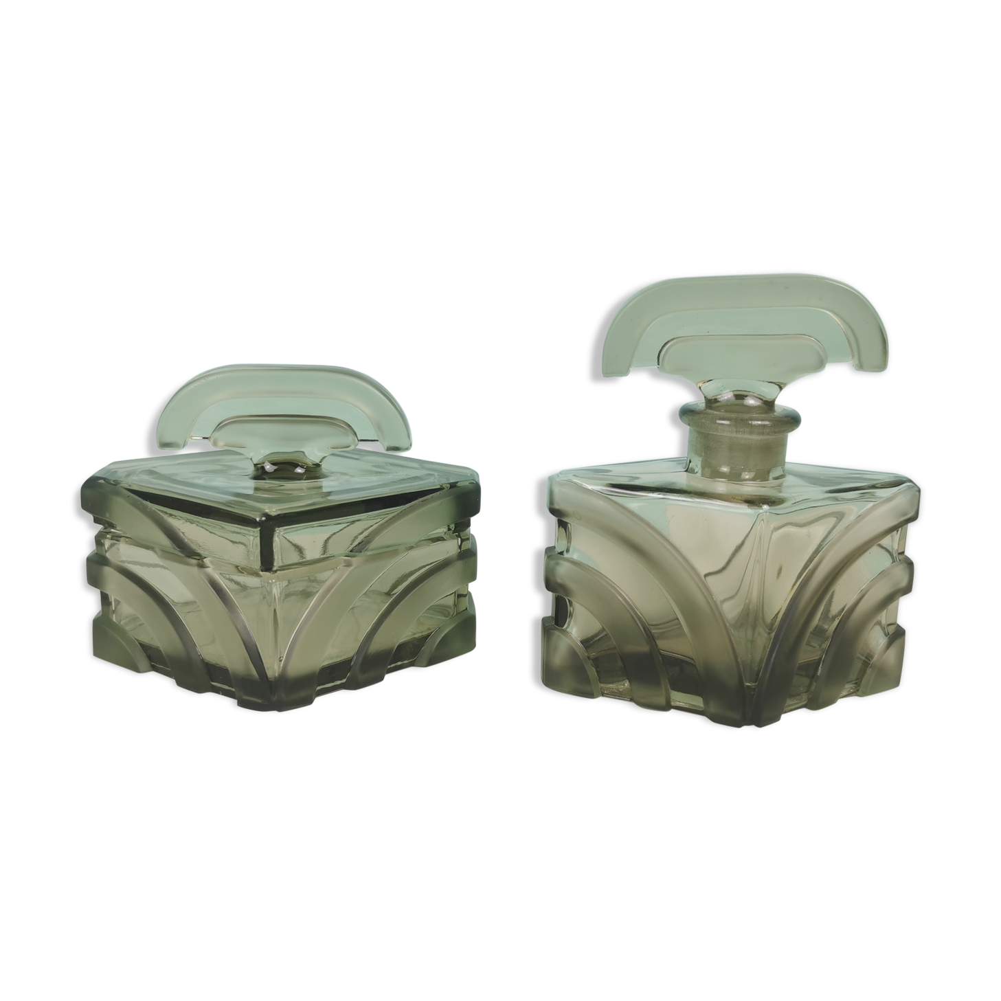 Art deco bottle and box