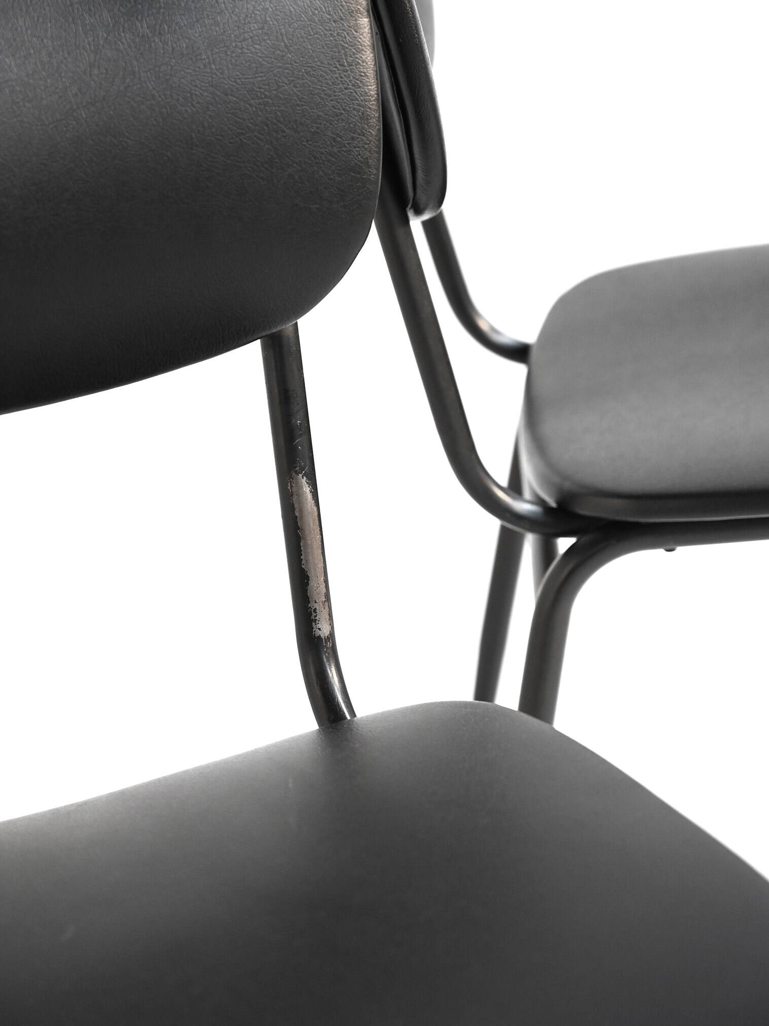Set of 6 Olivetti Italian vintage chairs 1960s