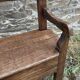 Banc de cheminée ancien en bois, fin XIXème s