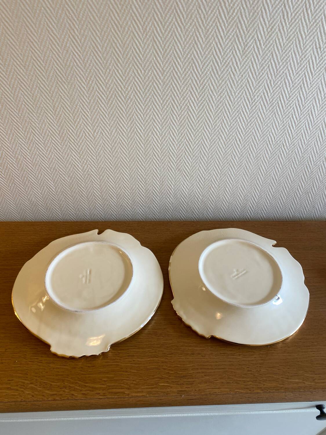 Antique Madgalithe fish set made in France