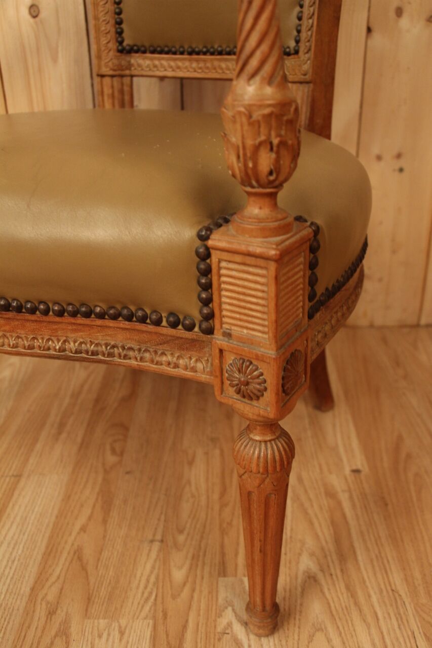 Pair of armchairs Louis XVI Directoire XVIIIth