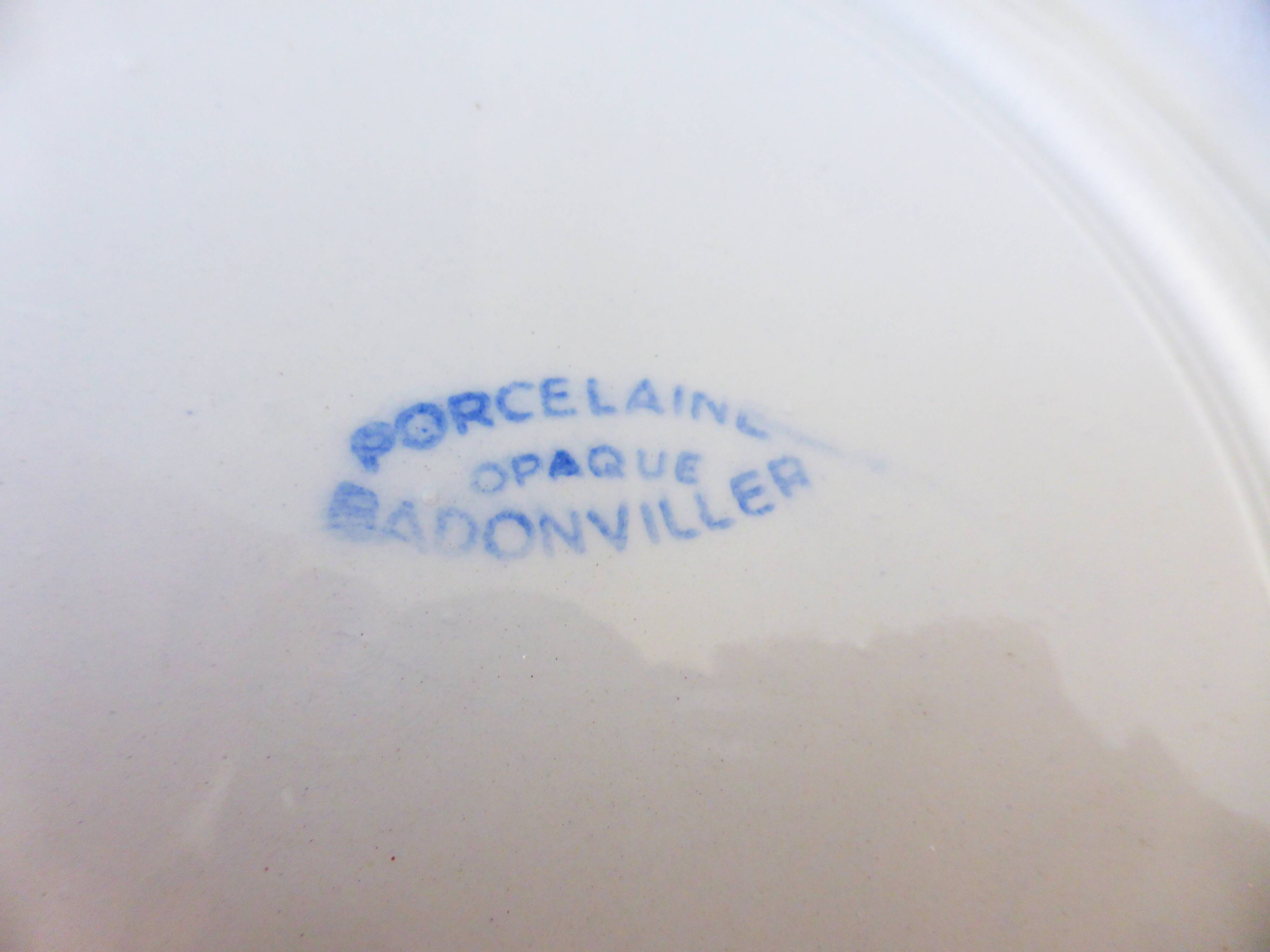 6 flat plates from the Badonviller factory 210336