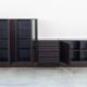 IBISCO display cabinet - set of 4 modular modules, 1970s