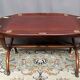 George III mahogany dessert table with 4 folding oval sides