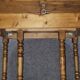 Large six-legged table in Louis Philippe style made of poplar from the 20th century.