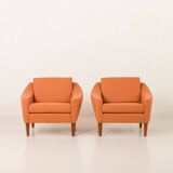 Dux Mid century lounge chairs attr. to  Folke Ohlsson, Sweden 1960s