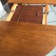 Extension table and 4 chairs by Hans Olsen edited by Frem Rolje