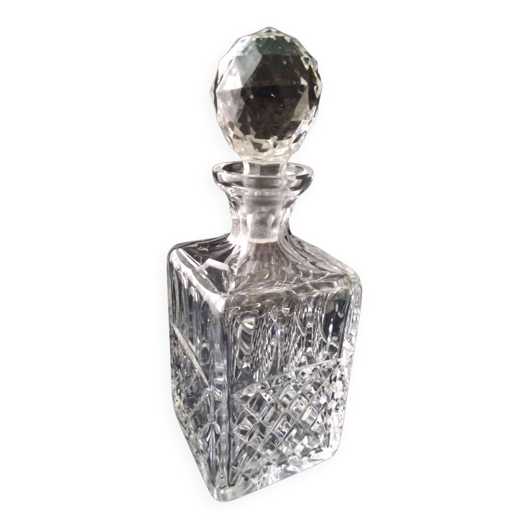 Bohemian crystal whiskey decanter