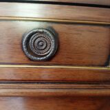 vintage - Small style chest of drawers - Louis XVI marble top with 1 drawer and 2 doors