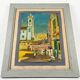 Tableau by Pierre Lagache, street scene in Bahia, Brazil, 1955, signed, framed.