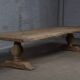 Large Monastère Soleil table in solid oak – 300 cm – Patinated finish