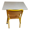 School desk + chair