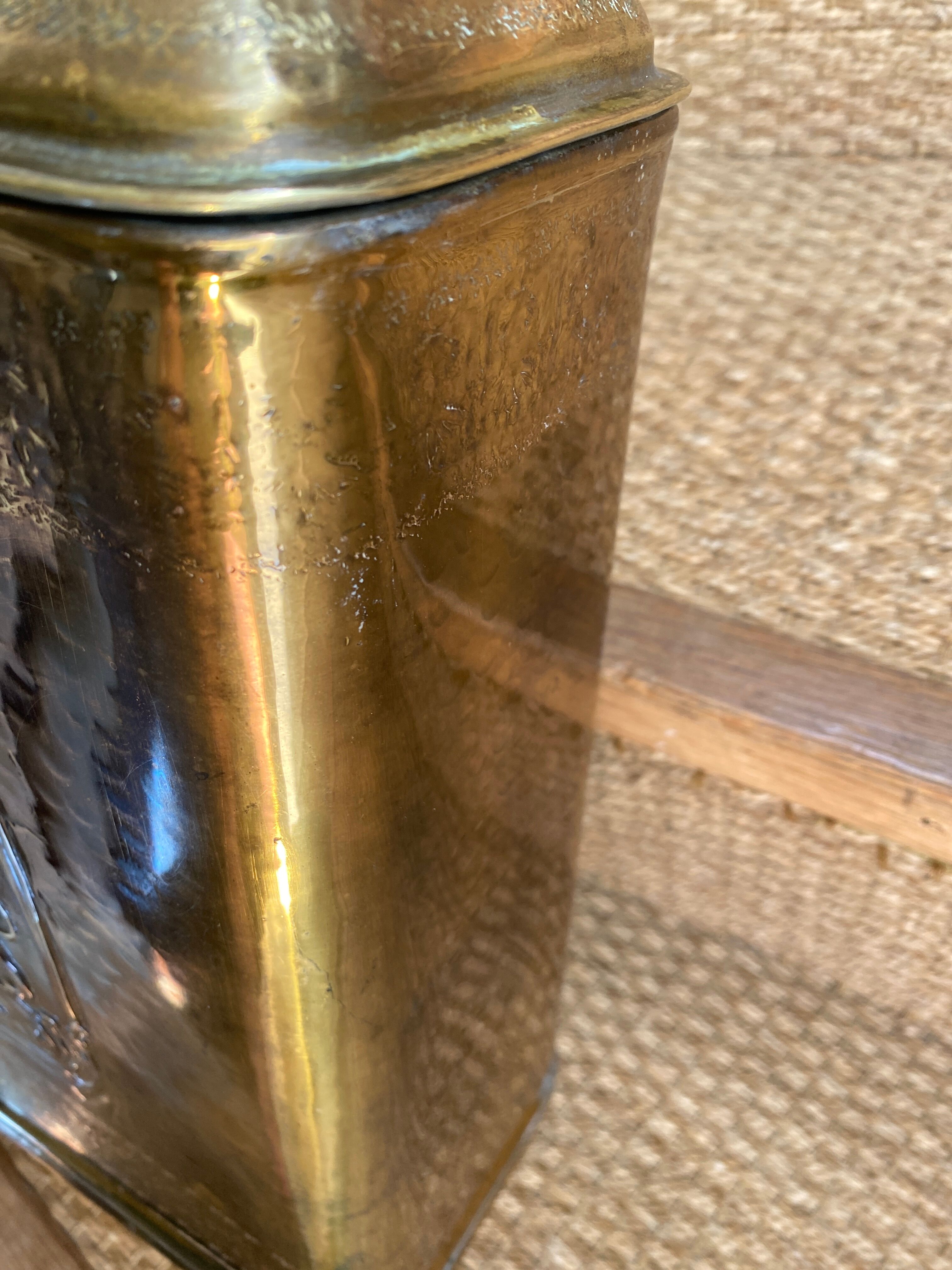 Copper fountain decoration