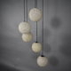 Vintage five-globe ceiling lamp 1960
