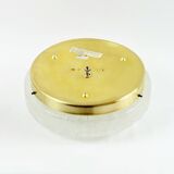 Large Mid-Century Modern Murano Ice Glass Flush Mount from Doria, 1960s