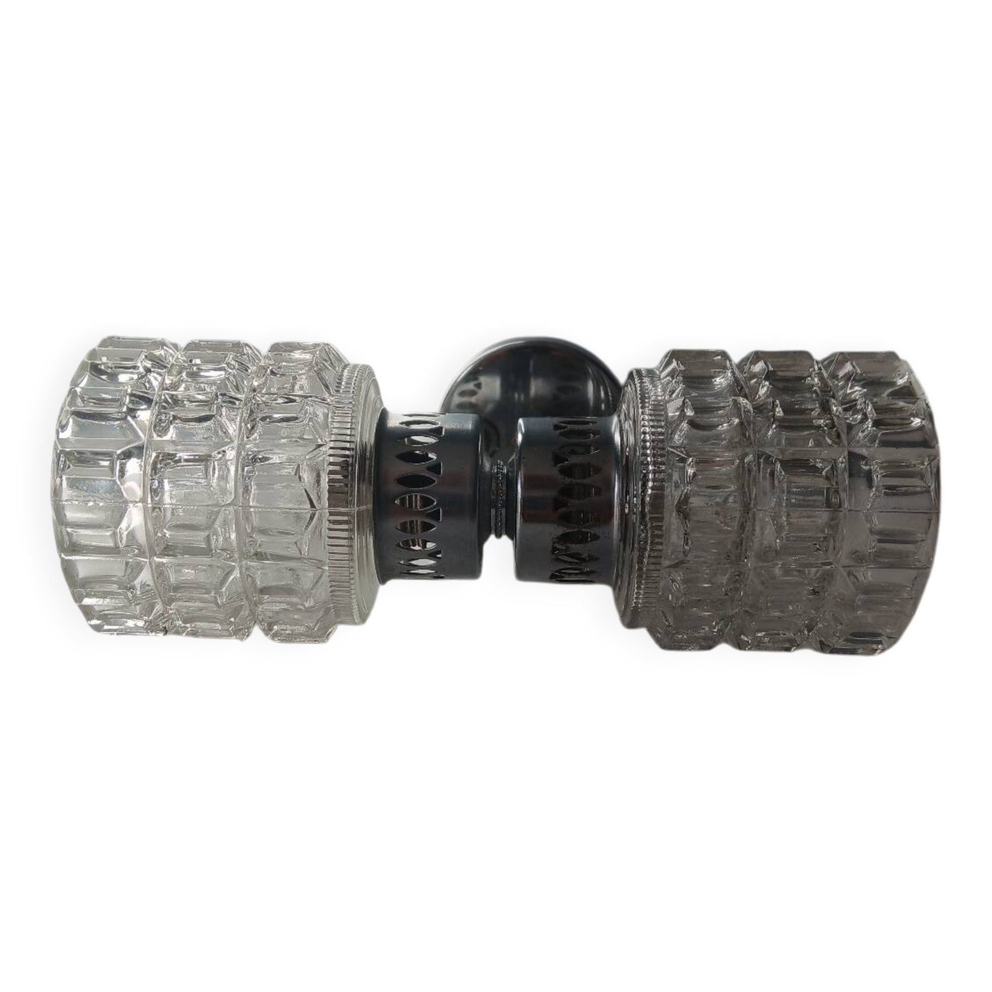 60s globe glass wall light