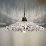 Vintage glass pendant lampshade - tableware collection -