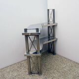 Steel console made in Italy, 1970s