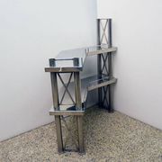 Steel console made in Italy, 1970s