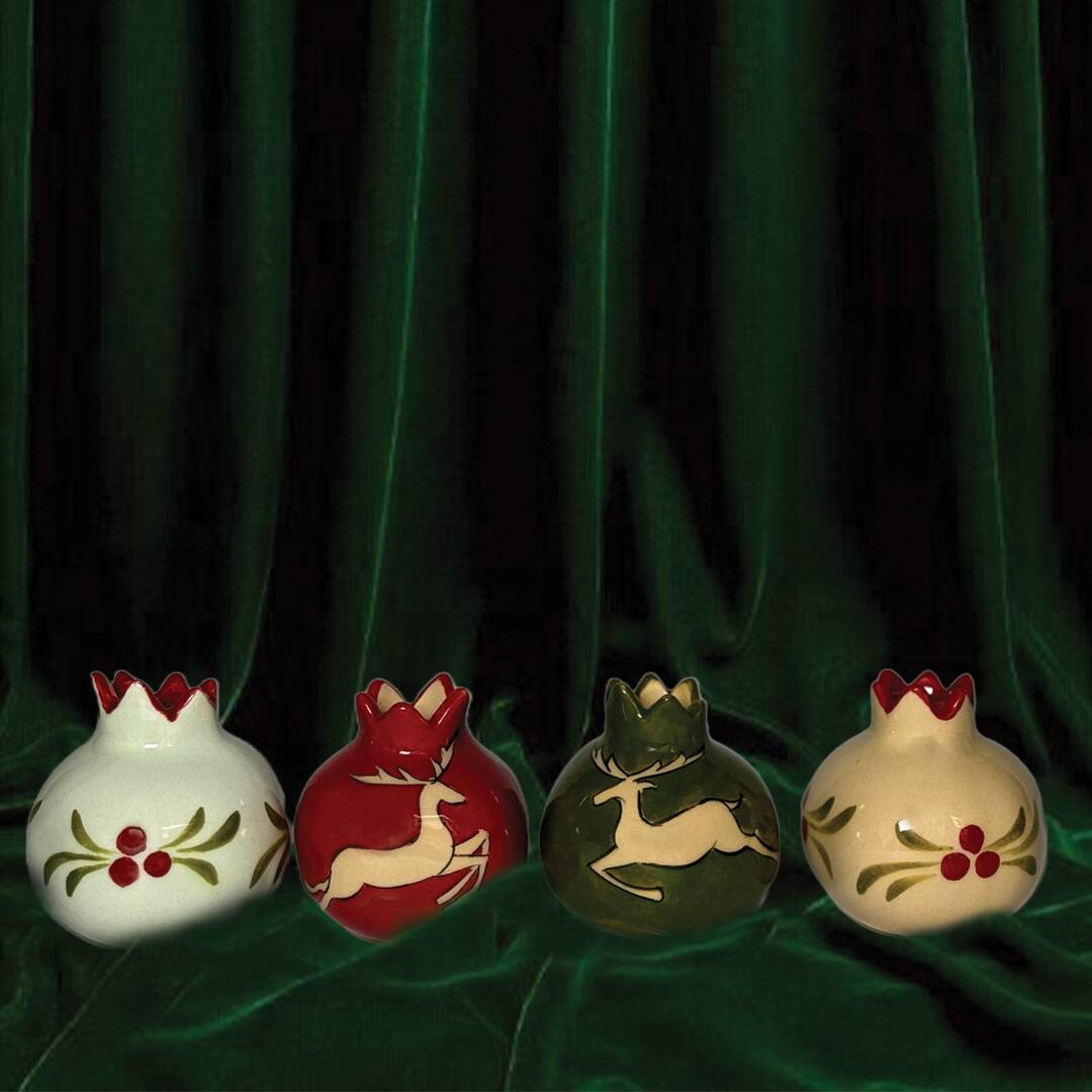 Mini Iznik ceramic Christmas vase