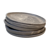 Set of 5 ceramic plates
