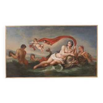 Mythological painting from the 18th century, the Triumph of Galatea