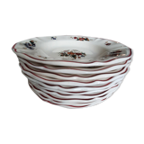 Lot 10 assiettes creuses sarreguemines marly