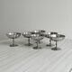 6 stainless steel bowls