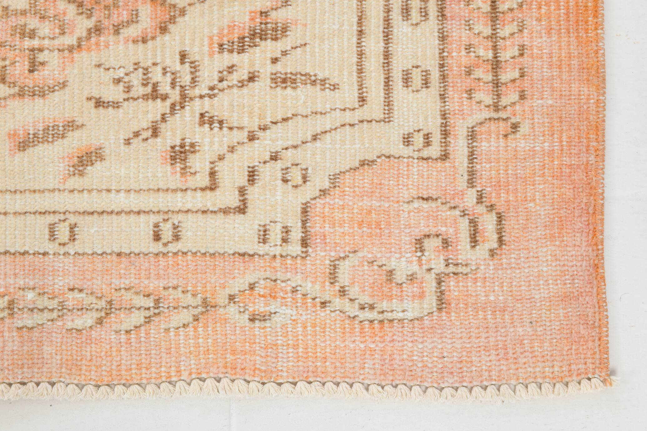 5x8 Soft Geometric Style Handmade Vintage Rug, 156x241 Cm