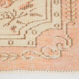 Tapis vintage doux de style géométrique fait main, 5x8, 156x241 cm