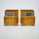 1939s set of Art Deco bedside tables, Czechoslovakia