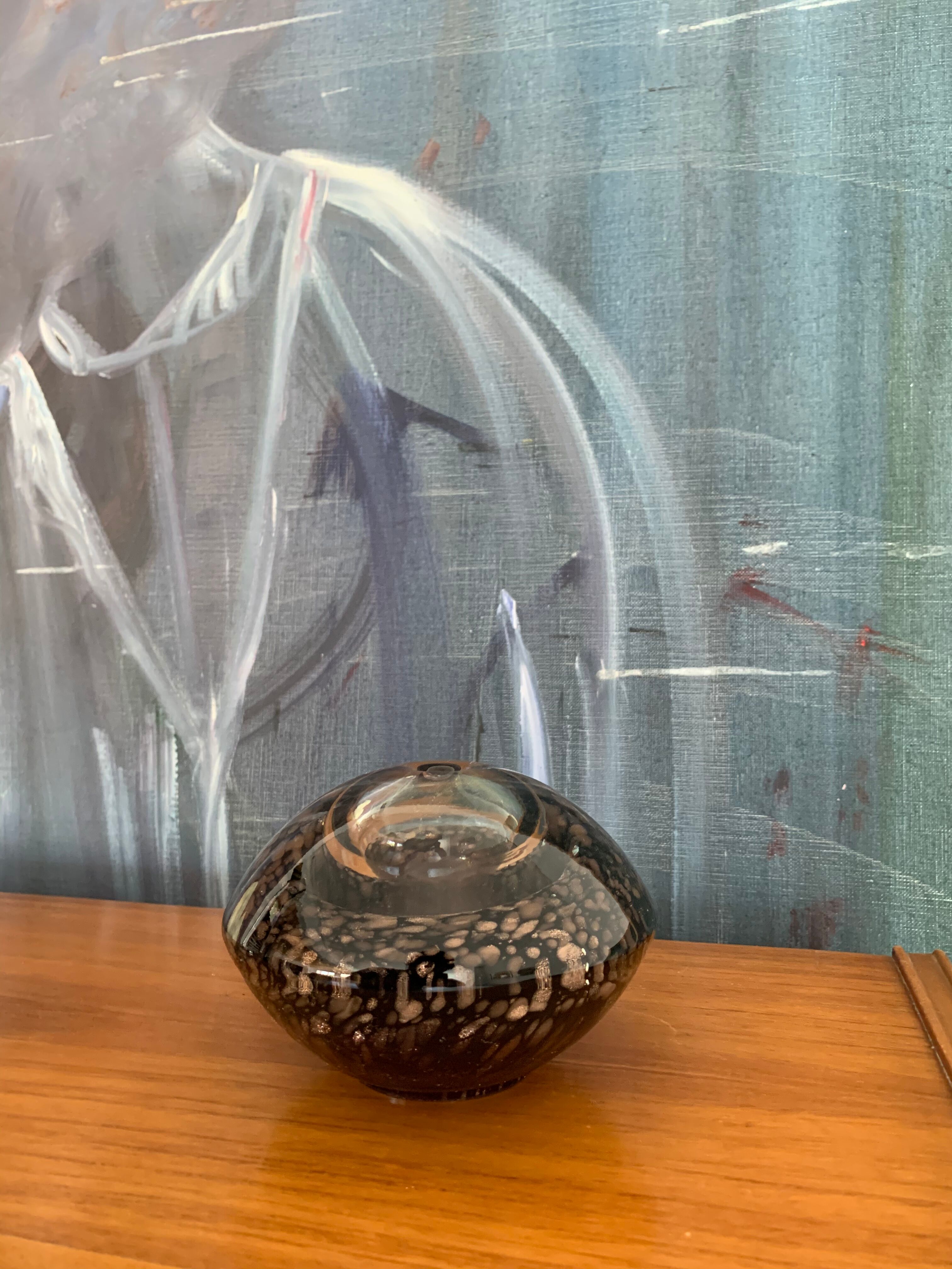 Murano inclusions paper paper press vase