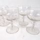 Set of 4 wine glasses tasting glasses in cut blown glass NINETEENTH CENTURY