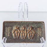 Max Le Verrier Art Deco Bronze Vide-Poche, Three Wise Monkeys, 1930s