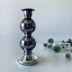 Eglomise glass candle holder