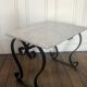 Table low white marble