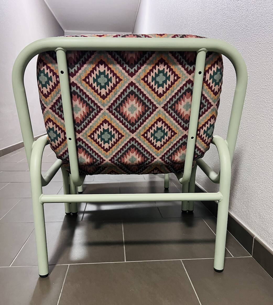 (Lot) 2 Italian armchairs from the 80s (restored)