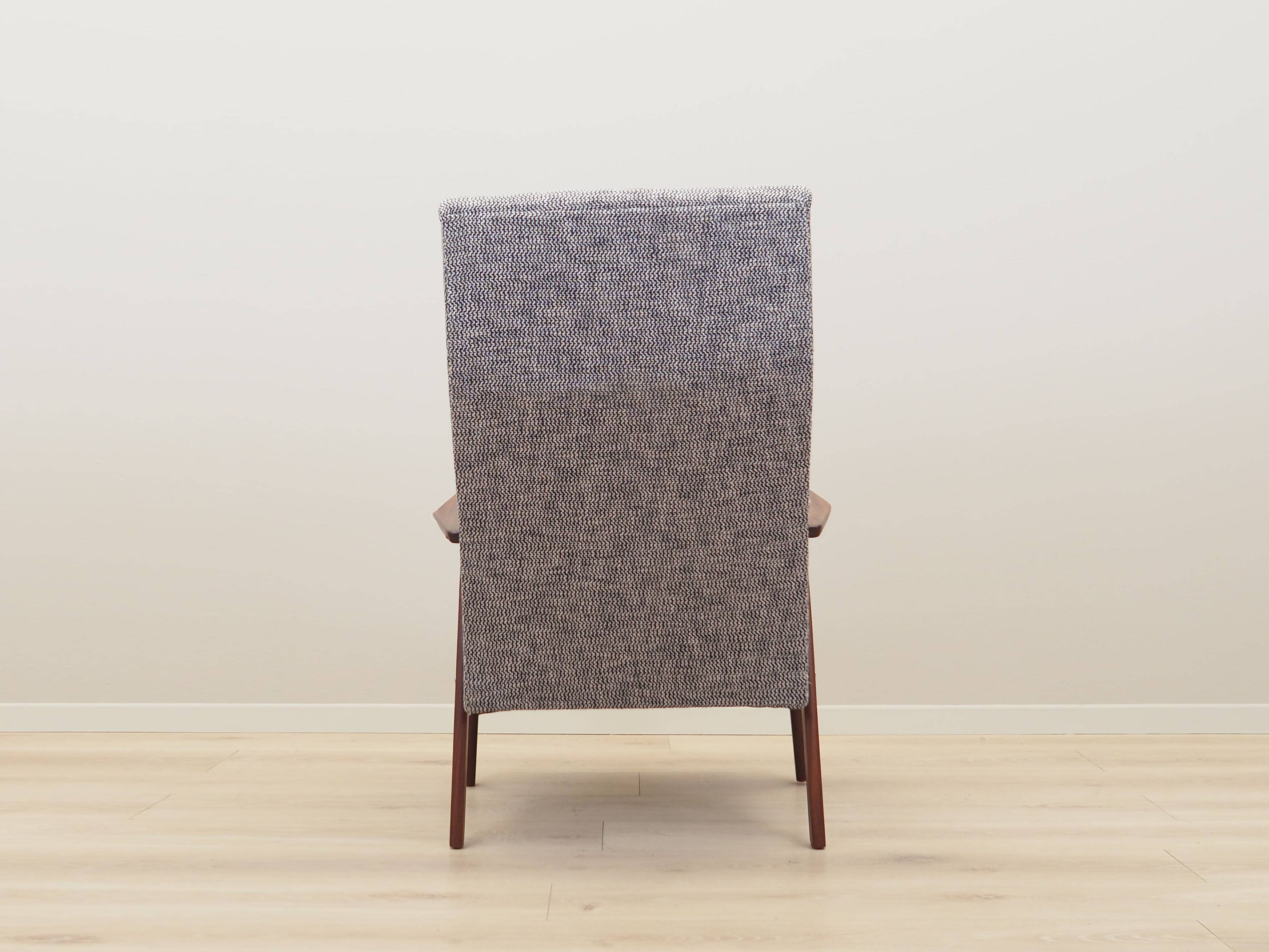 Mahogany armchair, Danish design, 1960s, production: Denmark