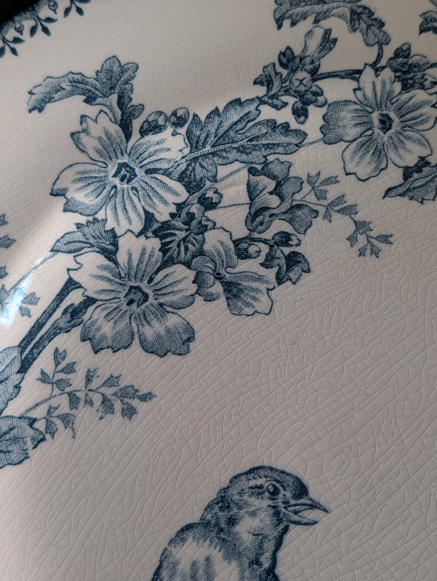 Flat plate Longwy "Mésange" – Terre de Fer, late 19th century