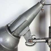 Large Vintage Industrial Aluminium Factory Wall Spotlight, 1970s
