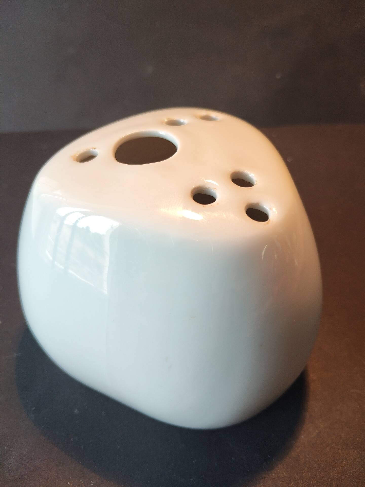 Flower holder in porcelain Virebent by Pierre Lèbe, 1960s