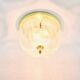 Large Flower-Shaped Glass & Brass Flush Mount/Ceiling Light from Limburg, Germany, 1960s/1970s