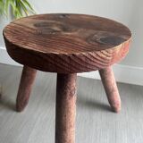 Wooden tripod stool