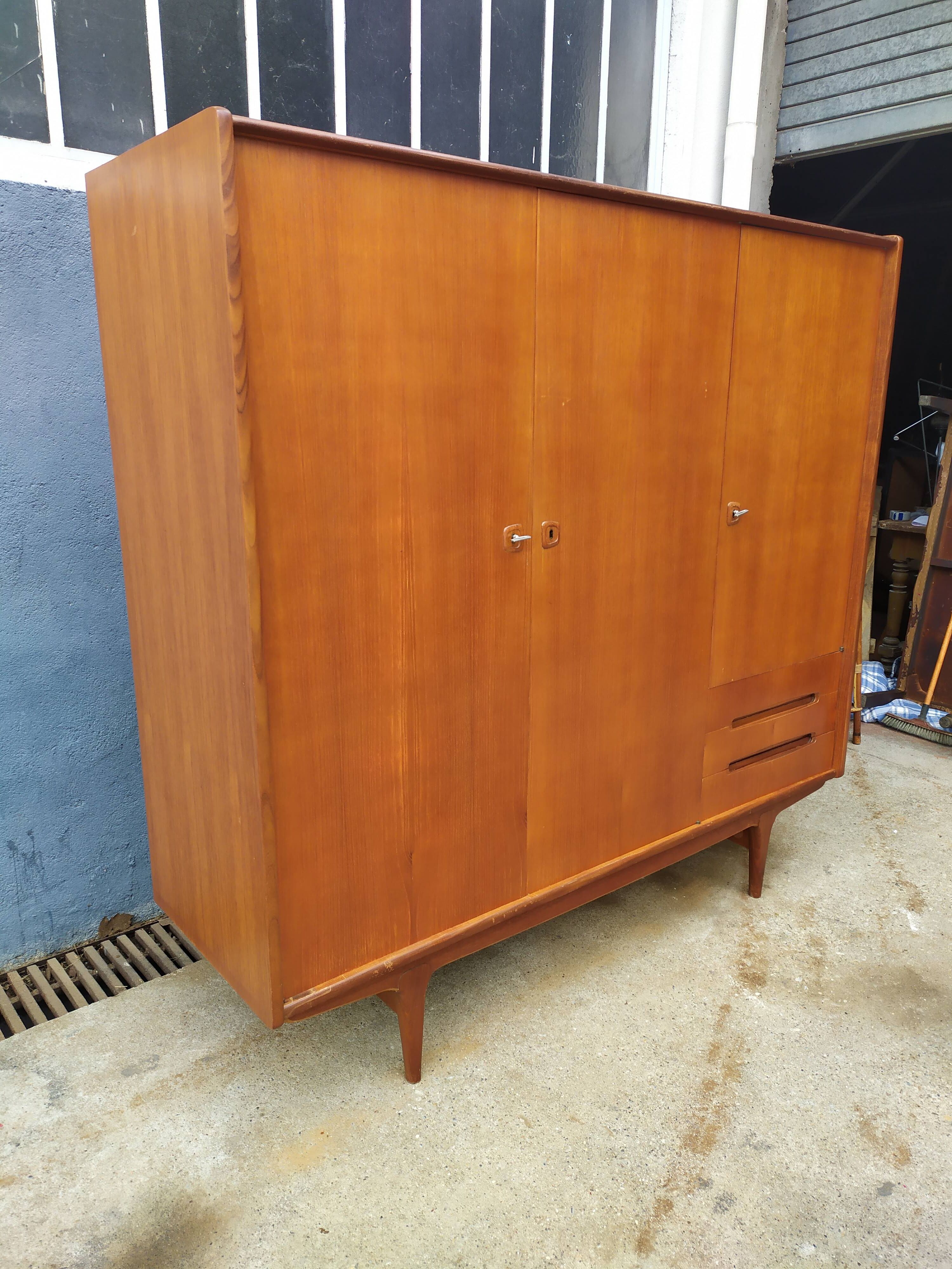 Scandinavian wardrobe teak